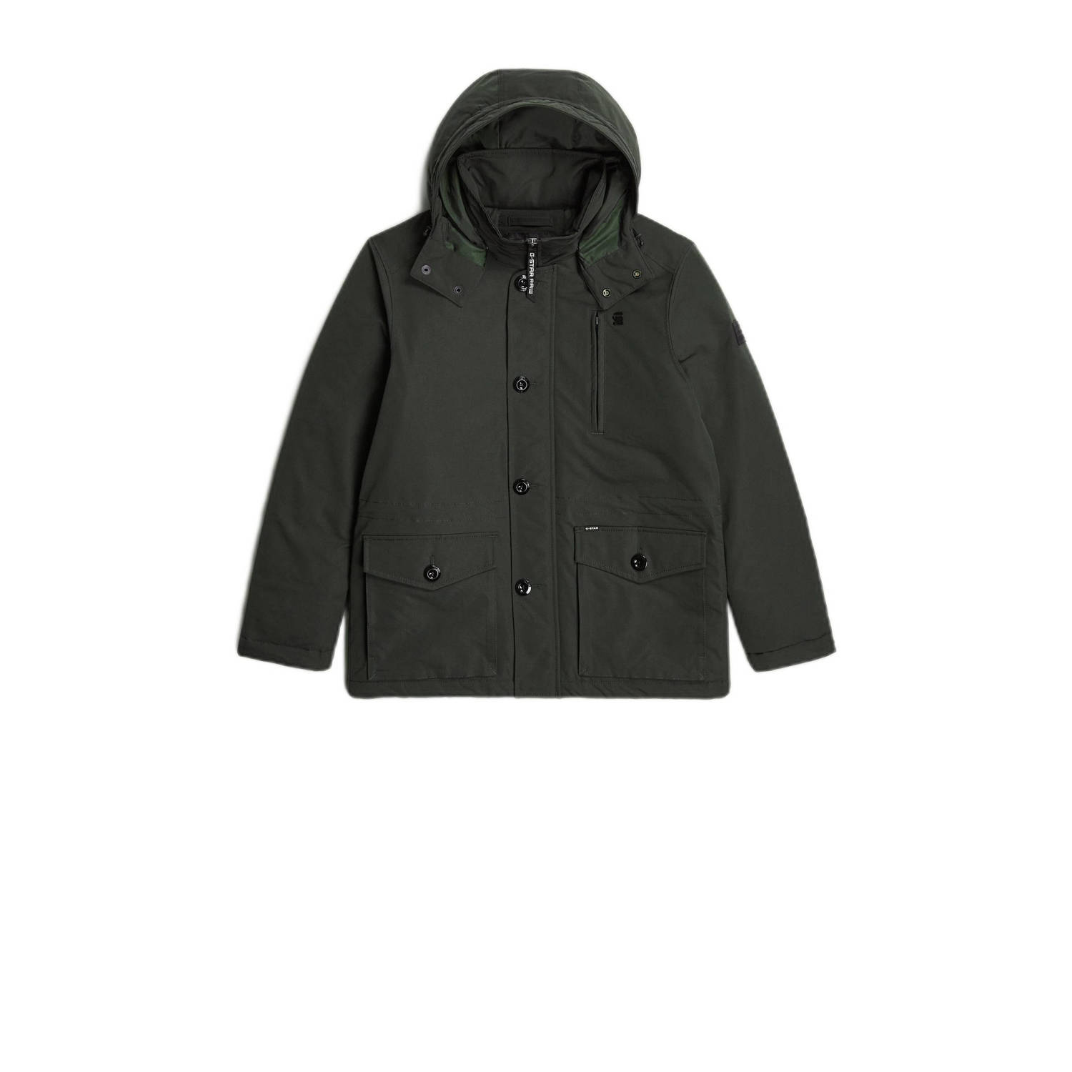 G-Star RAW Outdoorjack Vodan Padded Hdd Jkt met verstelbare taille