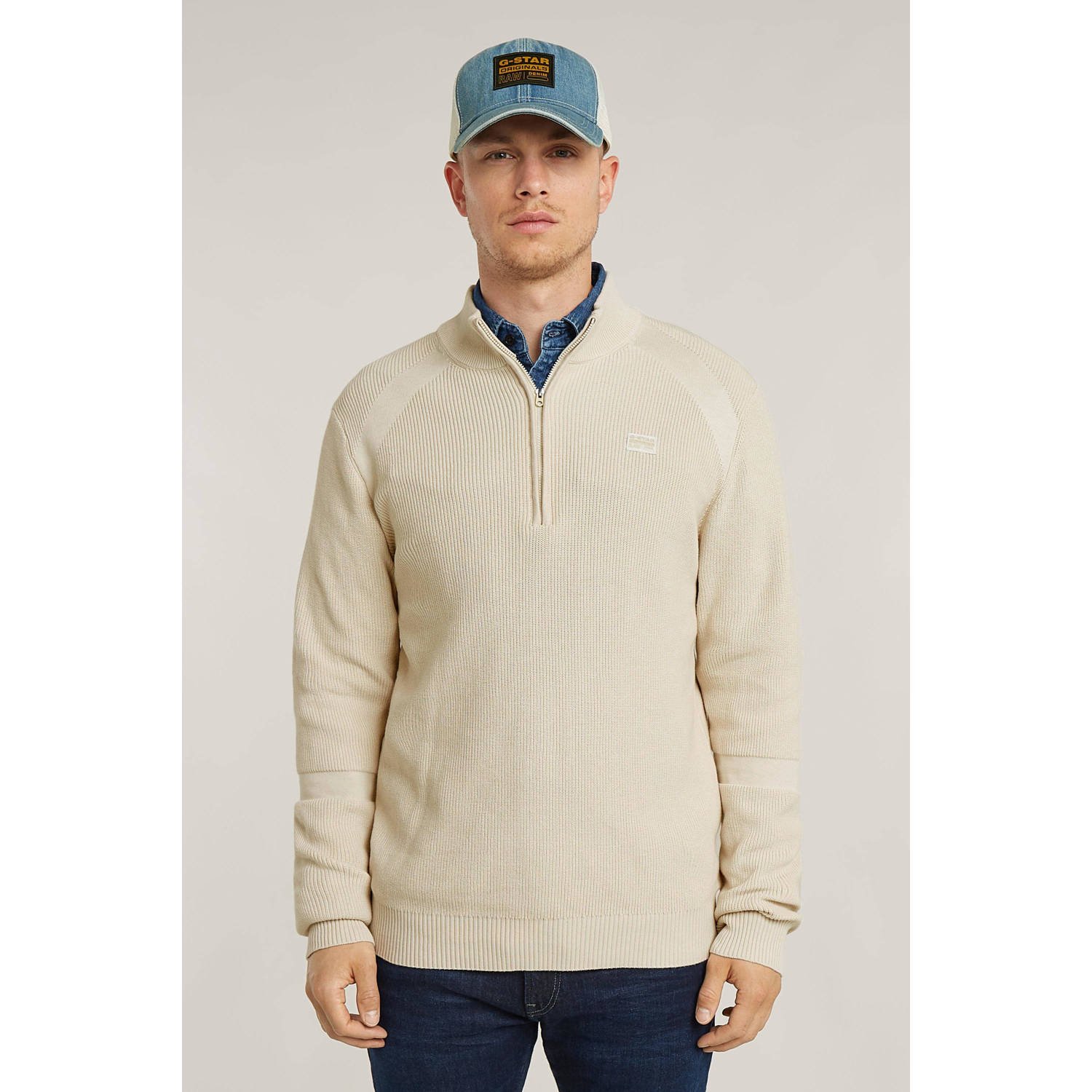 G-Star RAW Detailed Skipper Wit Heren