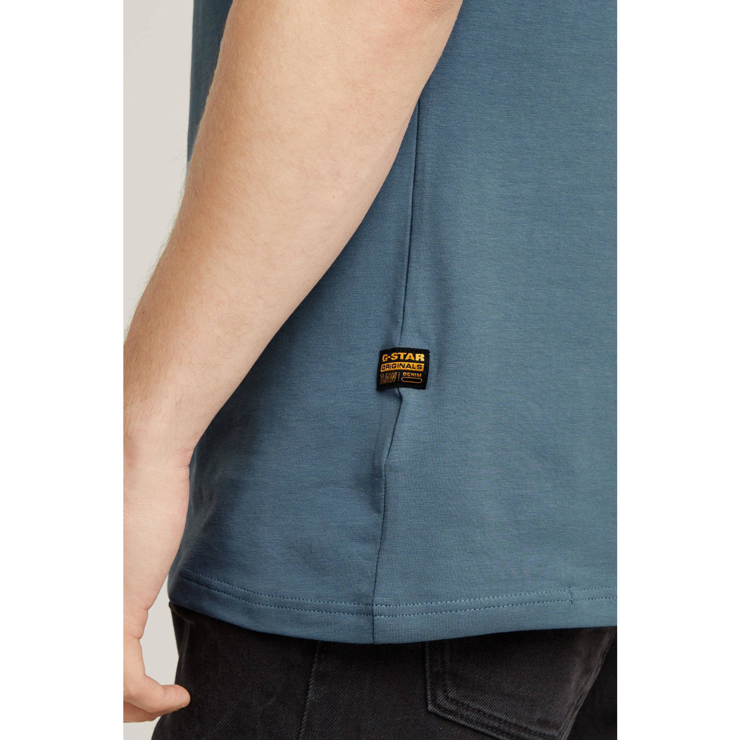 G-STAR slim fit T-shirt Base met logo