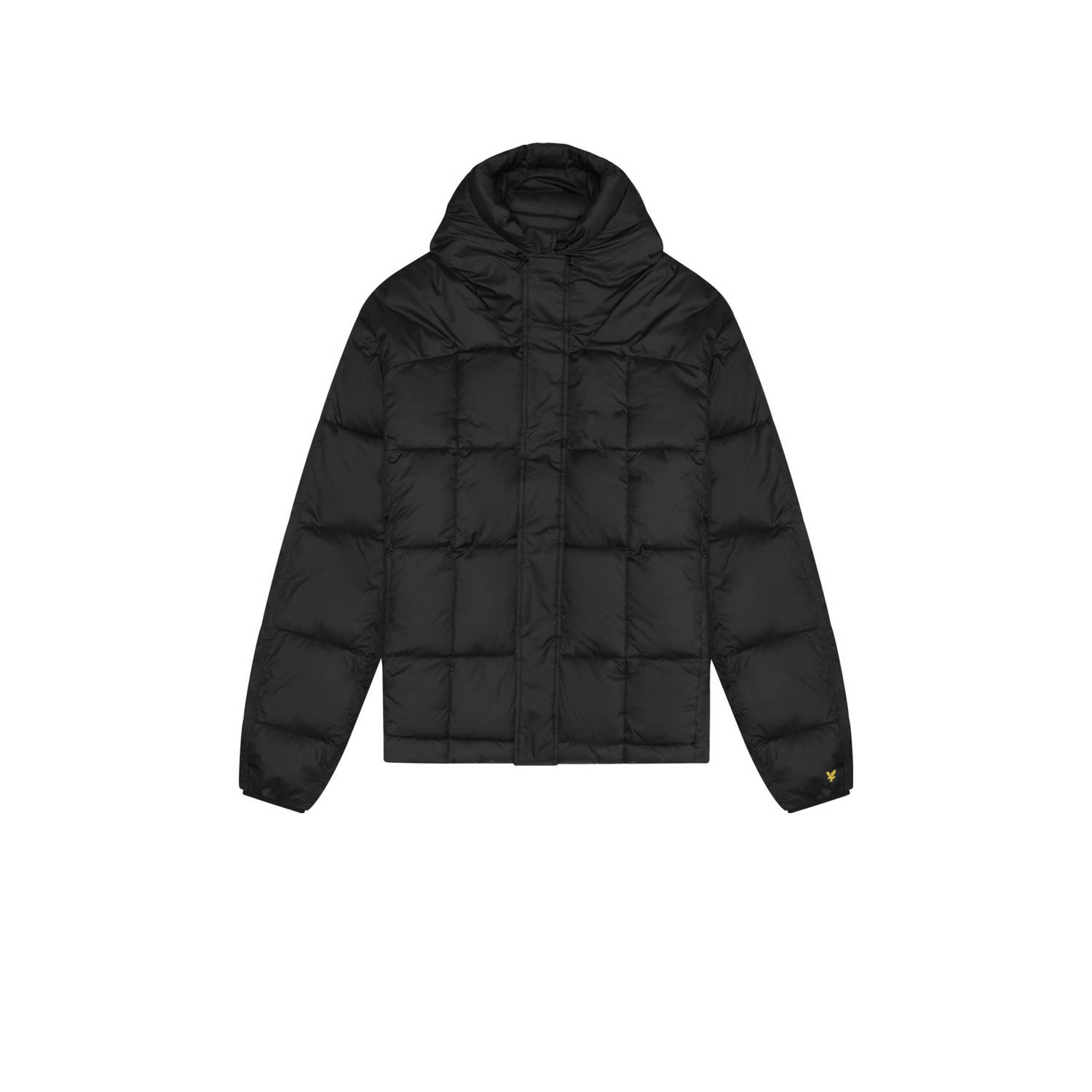 Lyle & Scott gewatteerde jas zwart