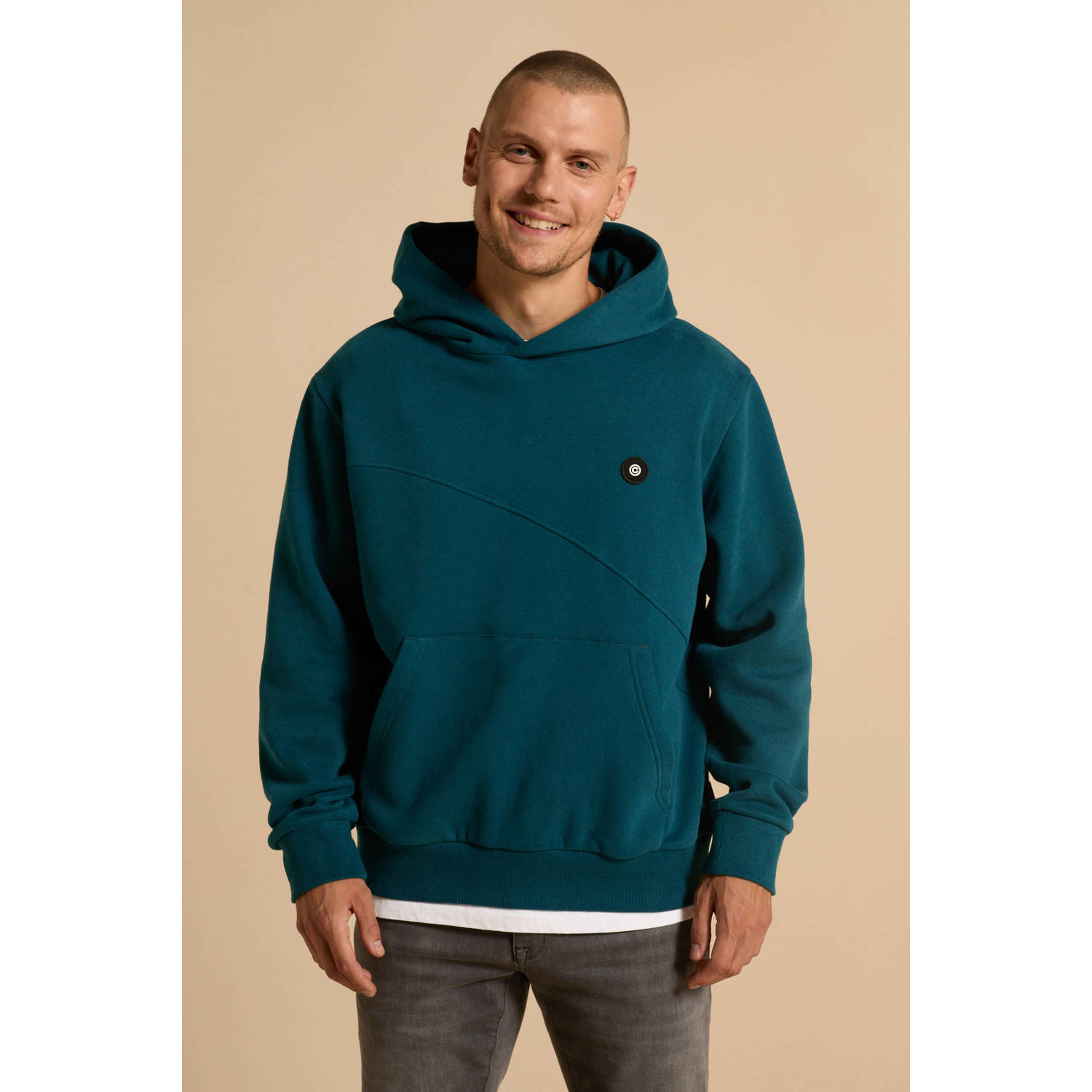 JACK & JONES CORE hoodie petrol