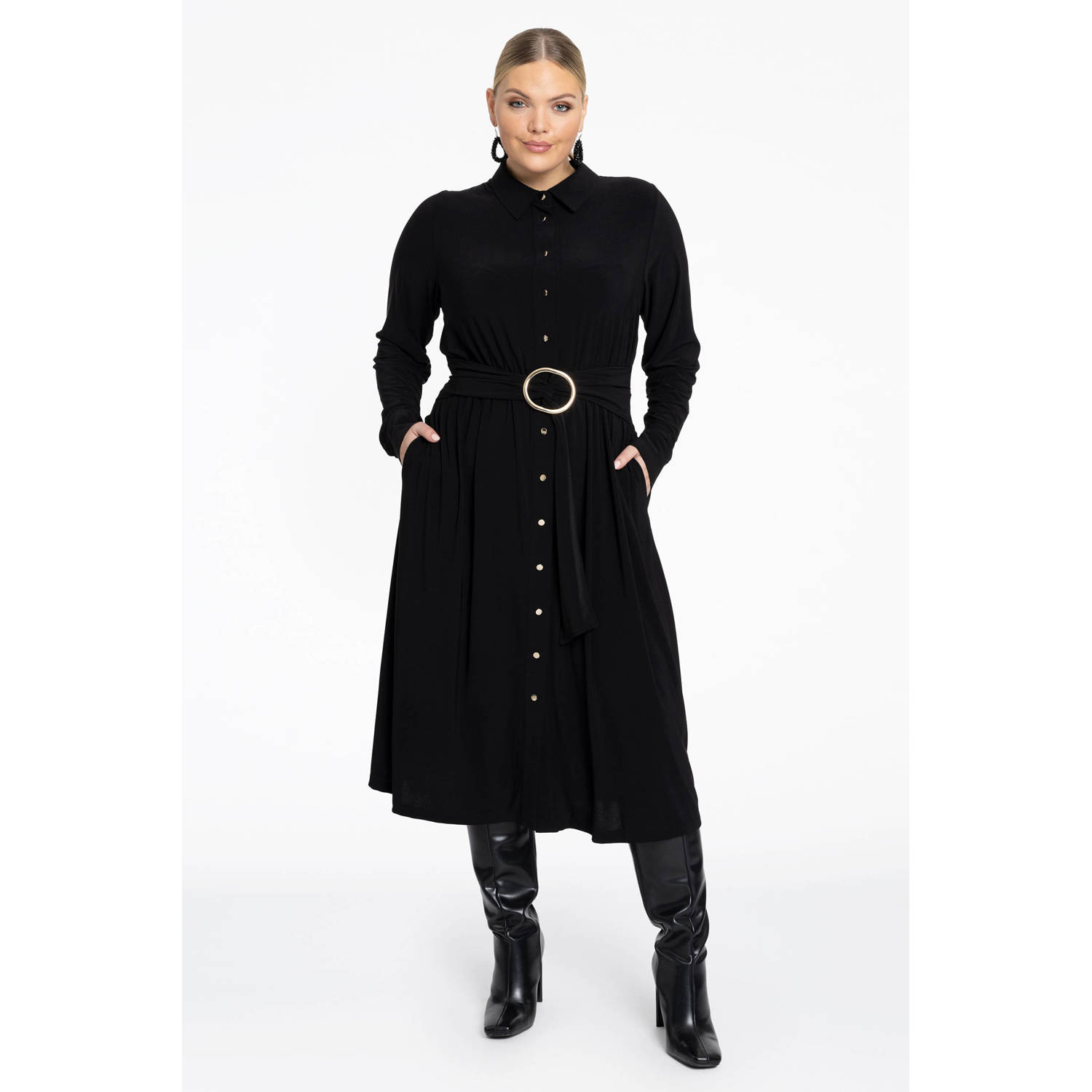 YOEK blousejurk DOLCE zwart