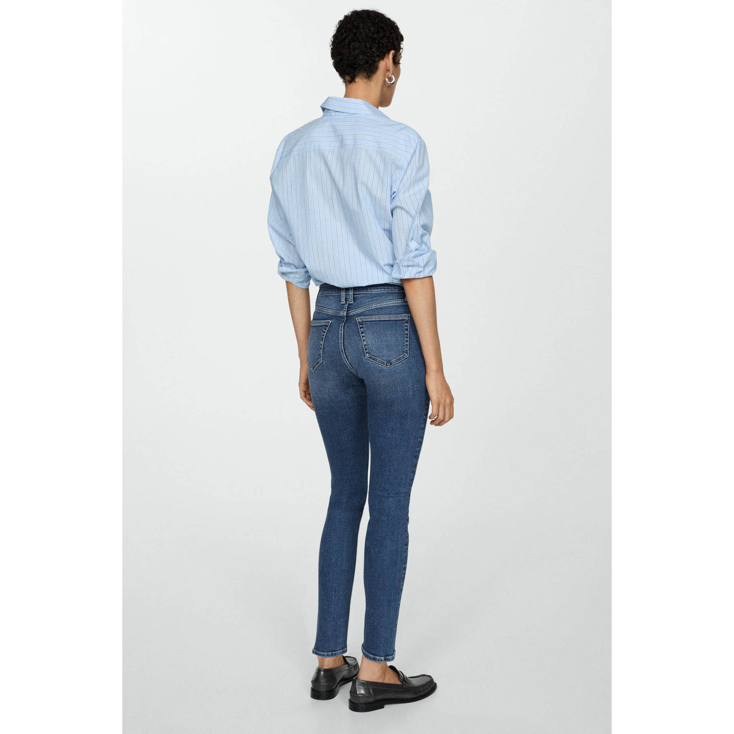 Mango skinny jeans medium blue denim