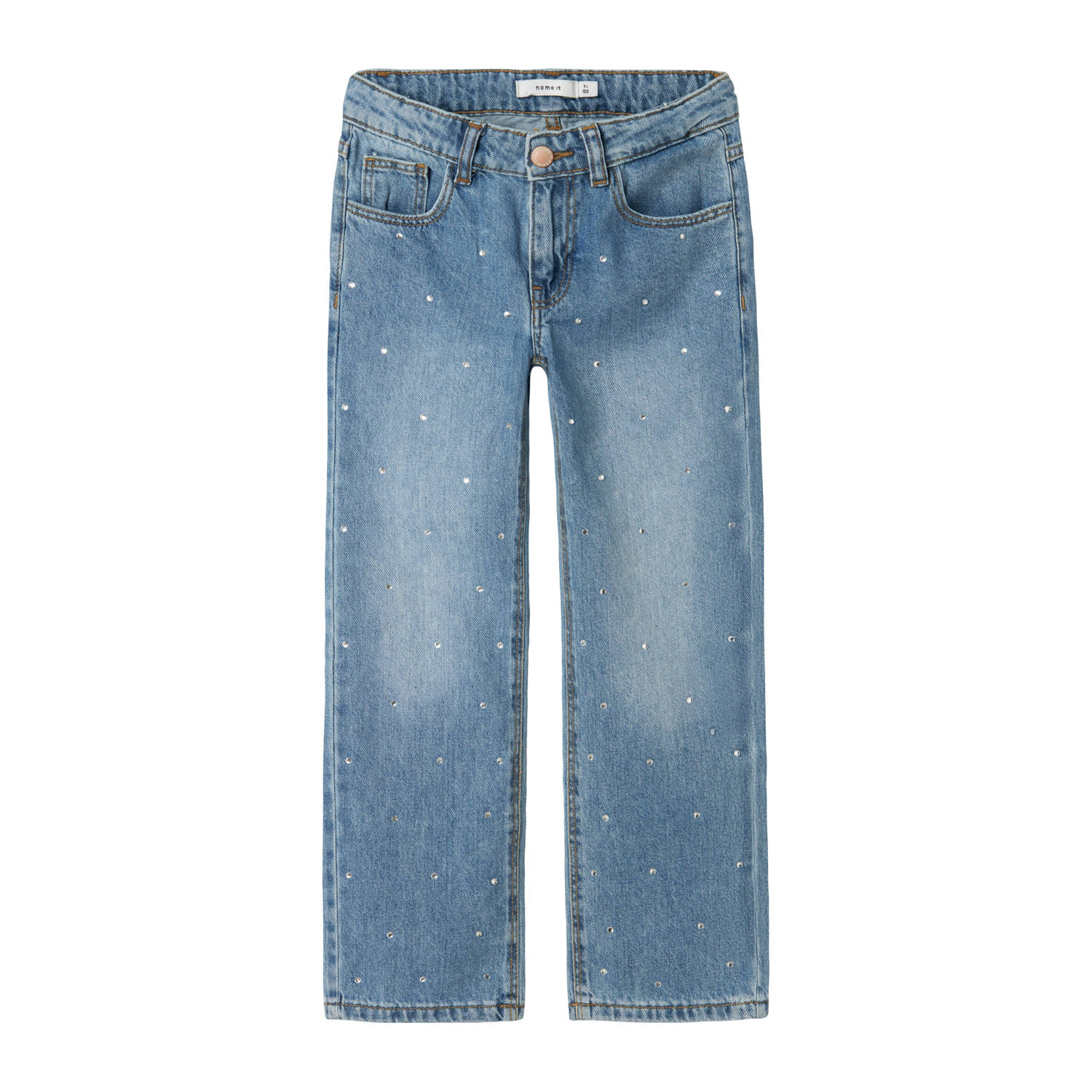 NAME IT KIDS loose fit jeans NKFROSE medium blue denim