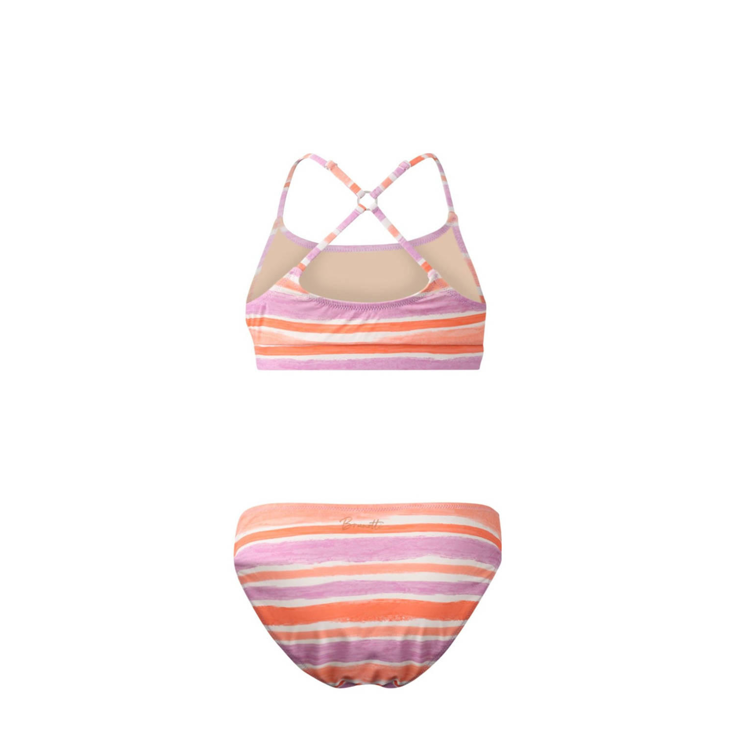 Brunotti crop bikini Sofia roze oranje wit