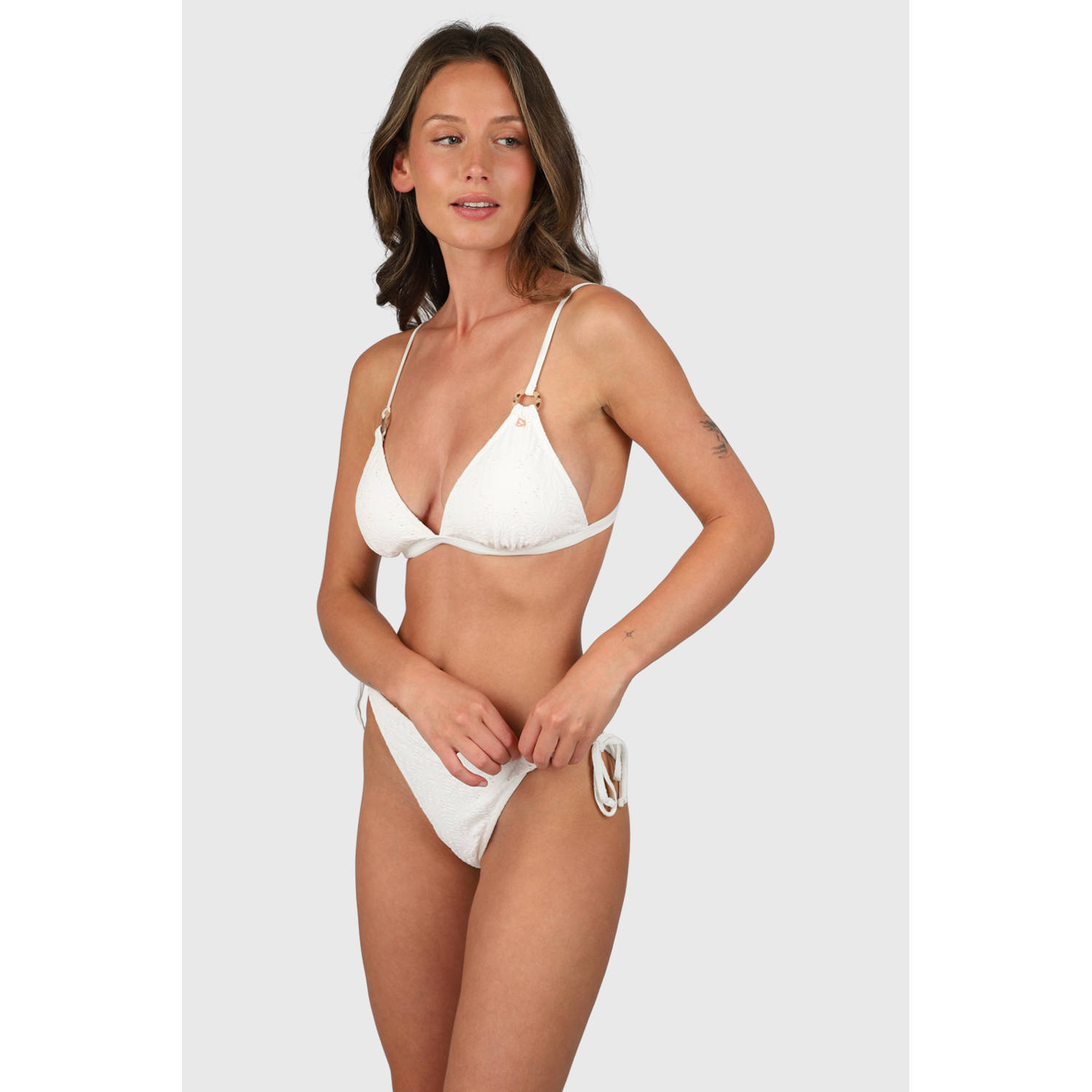 Brunotti voorgevormde triangel bikini Hana wit