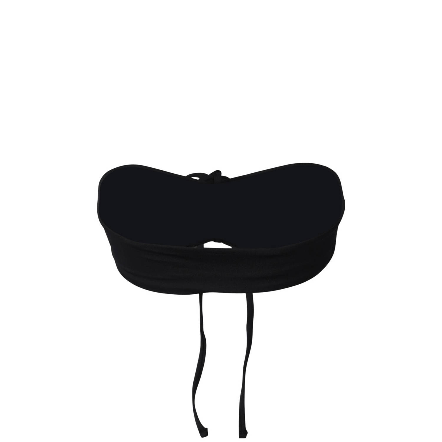 Brunotti voorgevormde strapless bandeau bikinitop Suus zwart