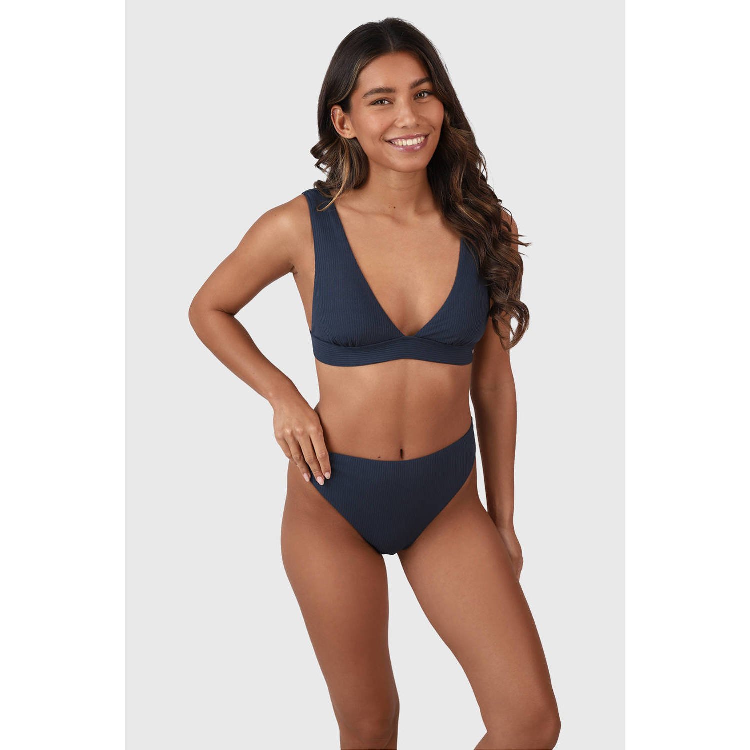 Brunotti voorgevormde bikinitop Forte donkerblauw