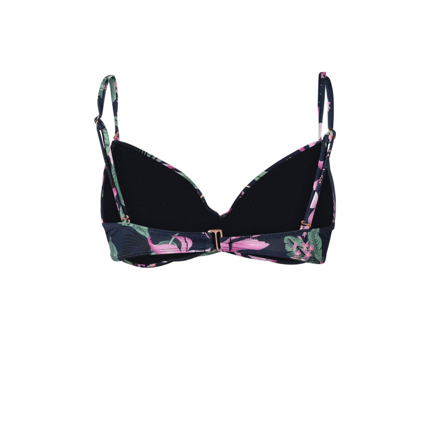 Brunotti voorgevormde beugel bikinitop Stefana donkerblauw roze