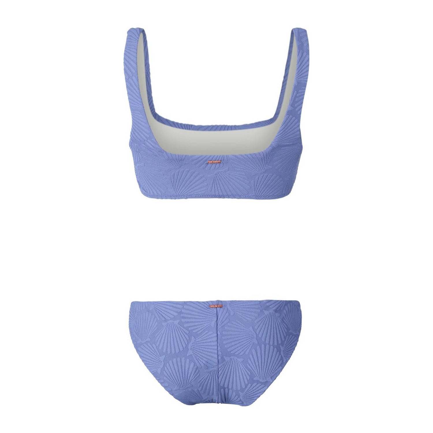 Brunotti voorgevormde crop bikini Lilly blauw