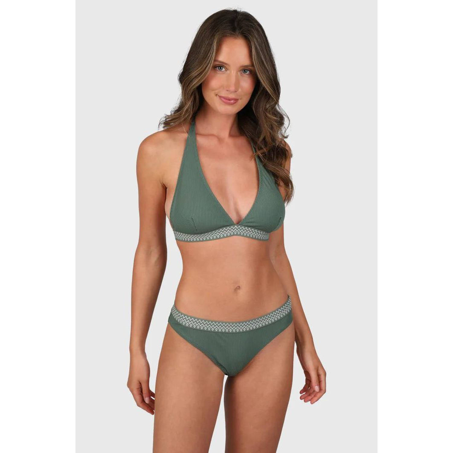 Brunotti voorgevormde halter bikini Relay groen