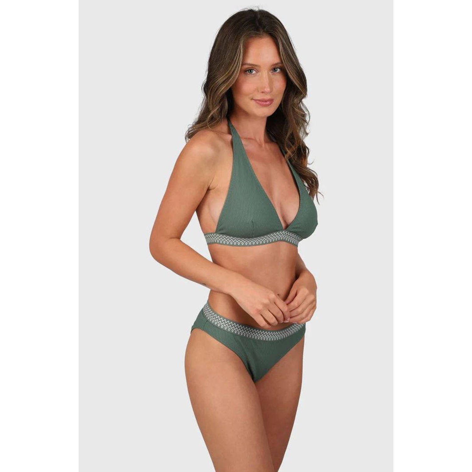 Brunotti voorgevormde halter bikini Relay groen