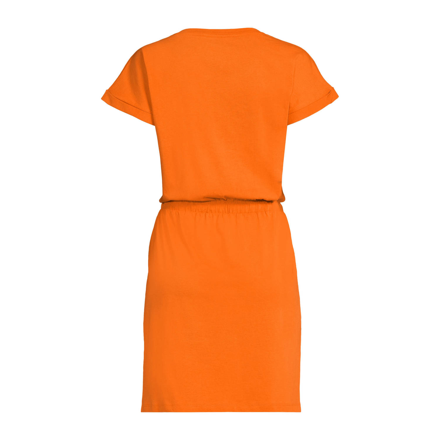 anytime T-shirt jurk oranje