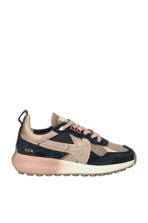 Detroit Faded chunky leren sneakers antraciet