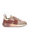 Kaotiko chunky leren sneakers oudroze
