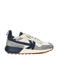 Kaotiko chunky suède sneakers blauw multi