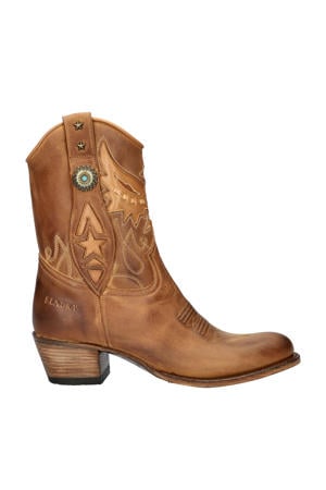 leren cowboylaarzen bruin