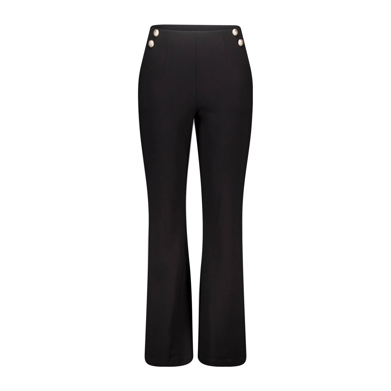 MS Mode regular fit broek zwart