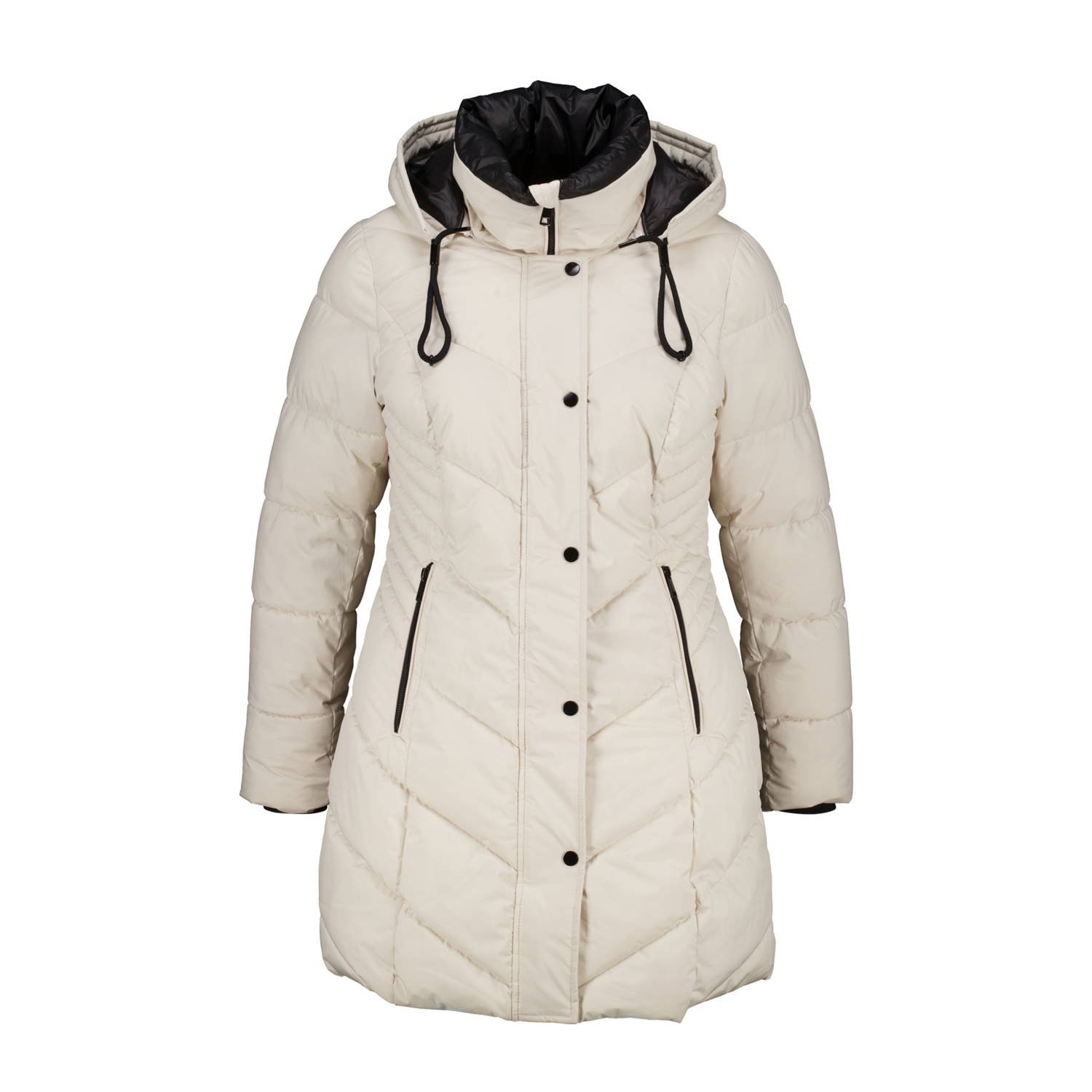 MS Mode gewatteerde winterjas beige