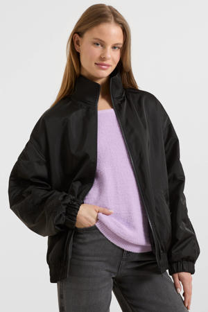 oversized bomberjacket zwart