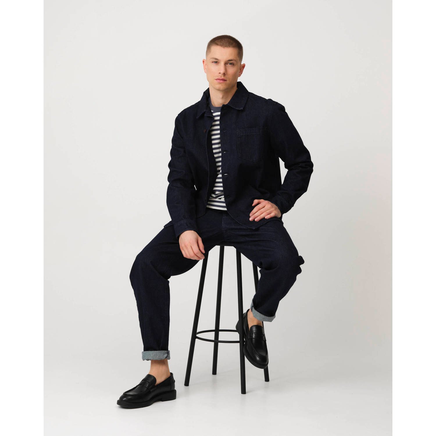 J.C. Rags straight jeans dark blue denim