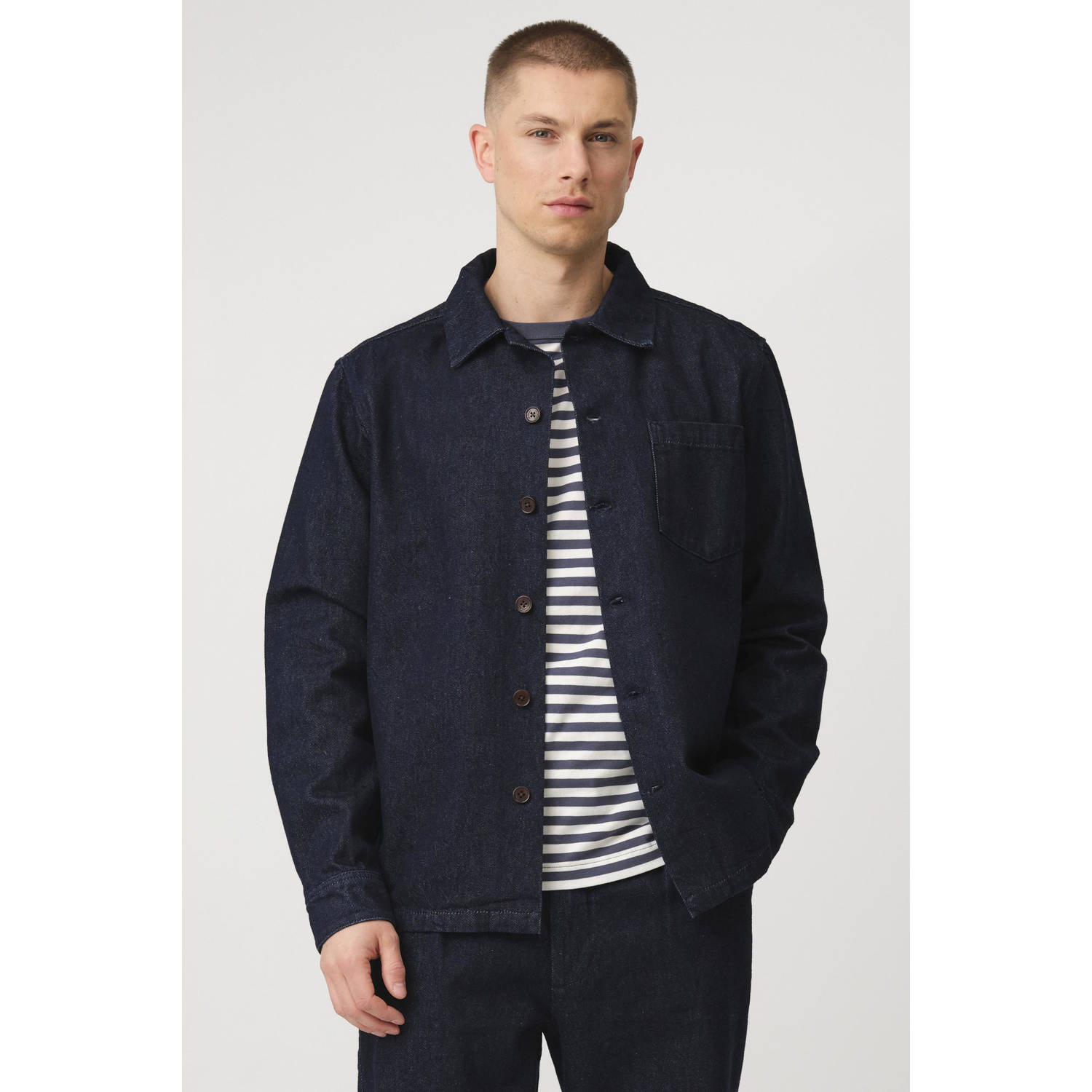 J.C. Rags overshirt dark blue denim