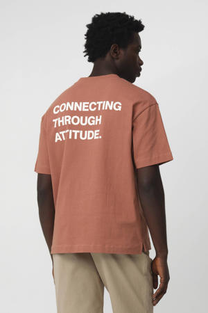 T-shirt roodbruin