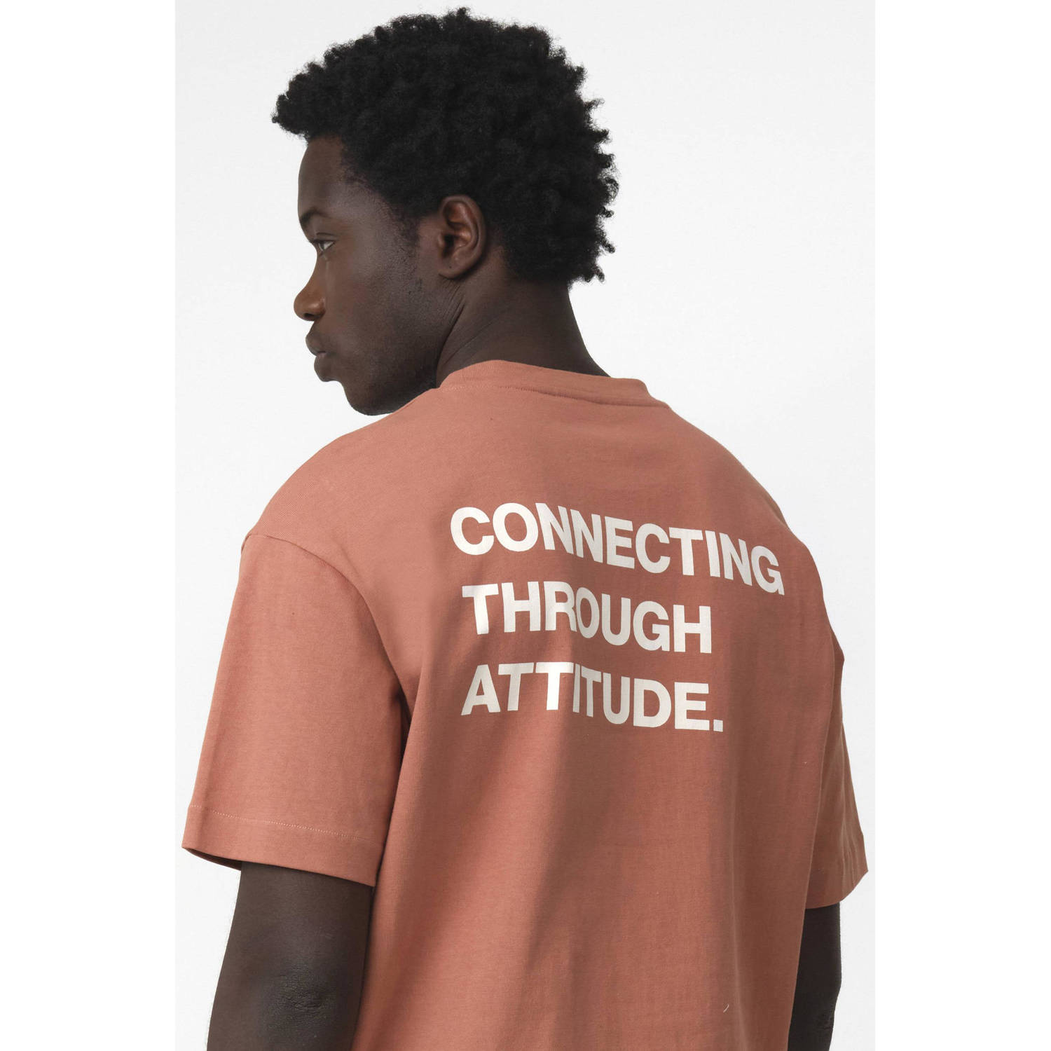 J.C. Rags T-shirt roodbruin