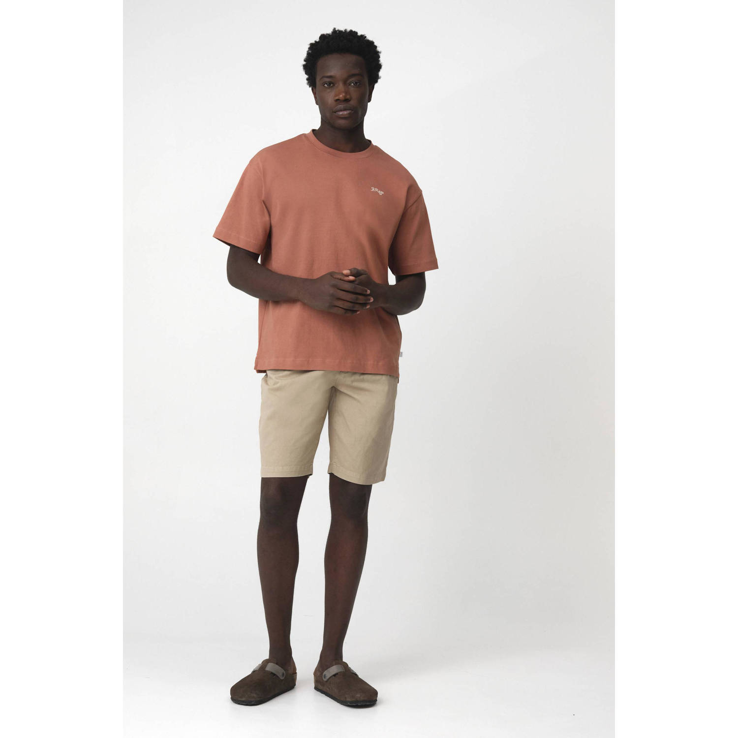 J.C. Rags T-shirt roodbruin