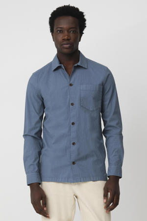 casual overhemd blauw