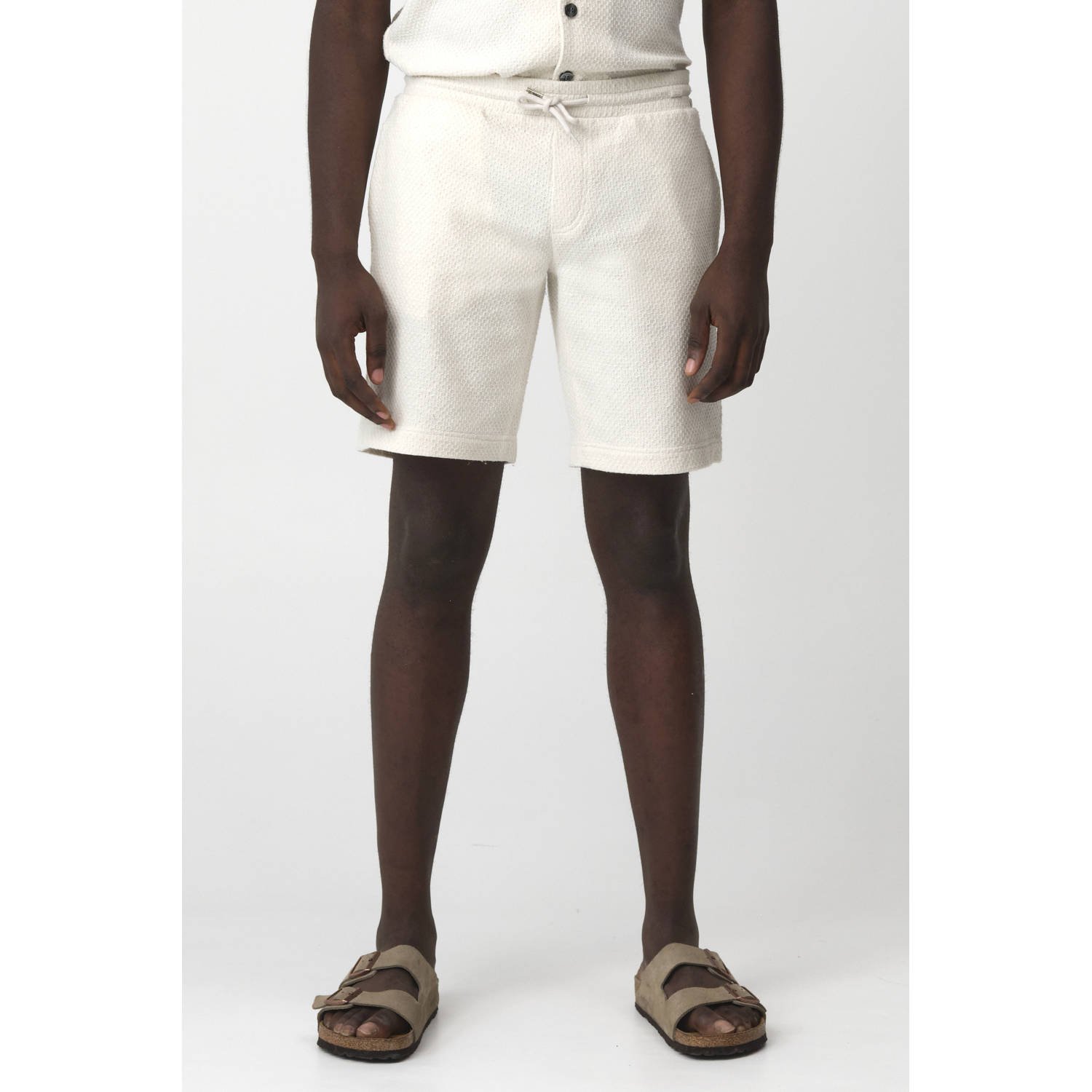 J.C. Rags regular casual short ecru
