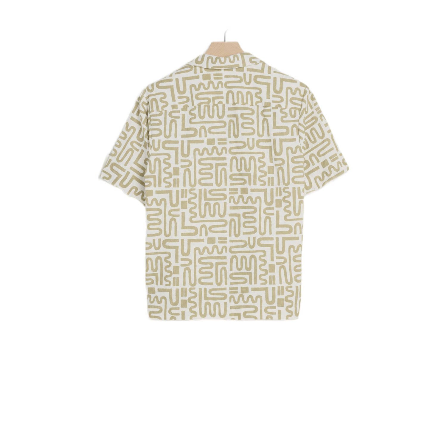 J.C. Rags casual overhemd kaki