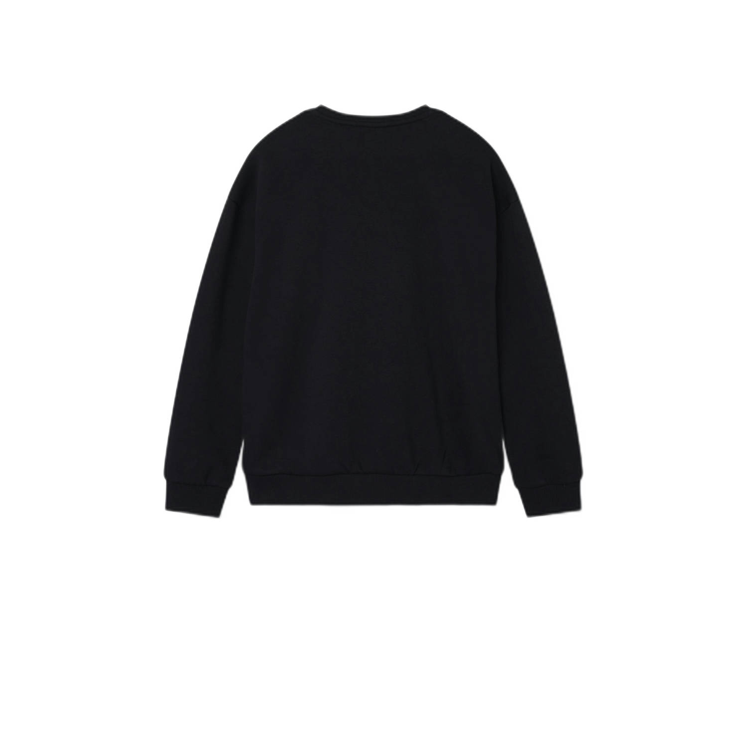 NAME IT KIDS sweater NKFORIANA met tekst zwart