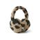 Liewood teddy oorwarmers met panterprint bruin/zwart