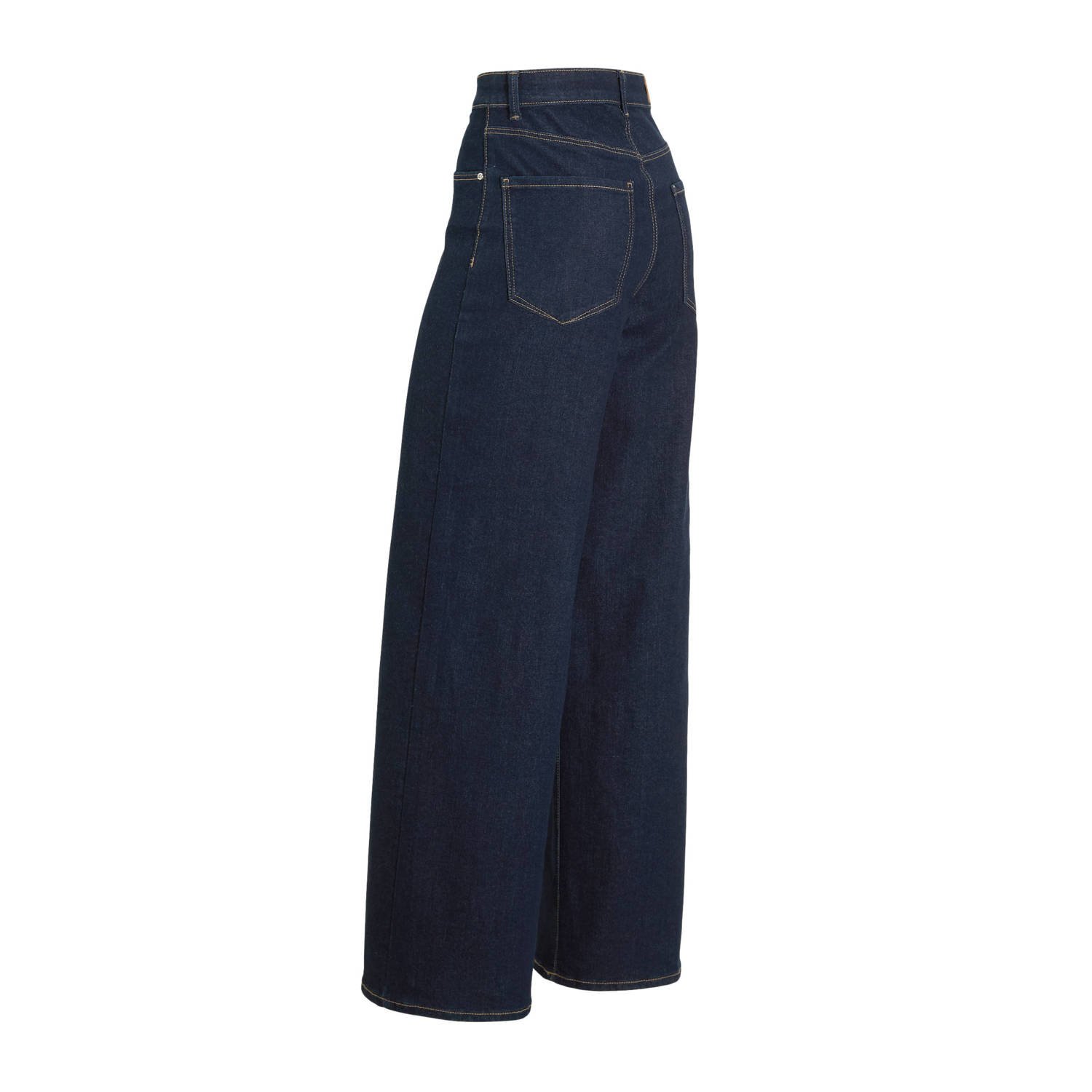 ONLY high waist wide leg jeans ONLHOPE-LUSH dark blue denim rinse