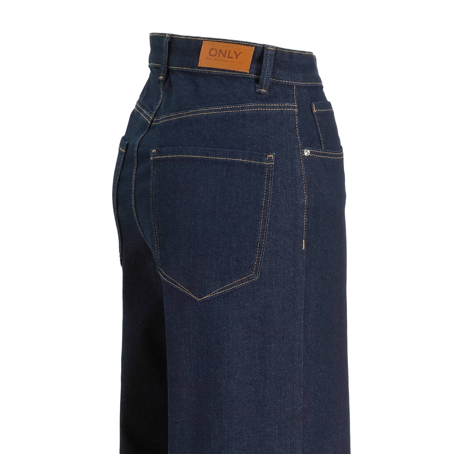ONLY high waist wide leg jeans ONLHOPE-LUSH dark blue denim rinse