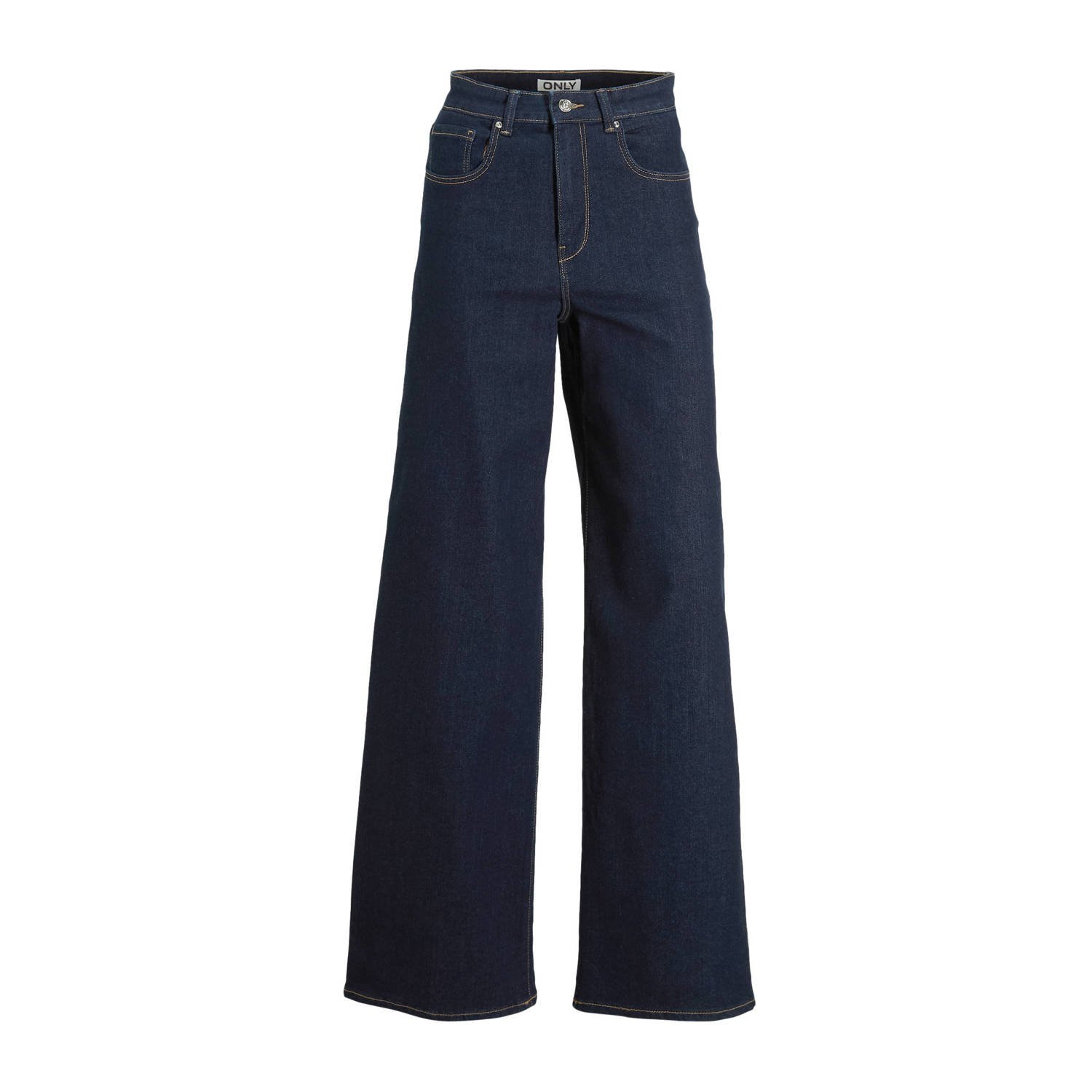 ONLY high waist wide leg jeans ONLHOPE-LUSH dark blue denim rinse