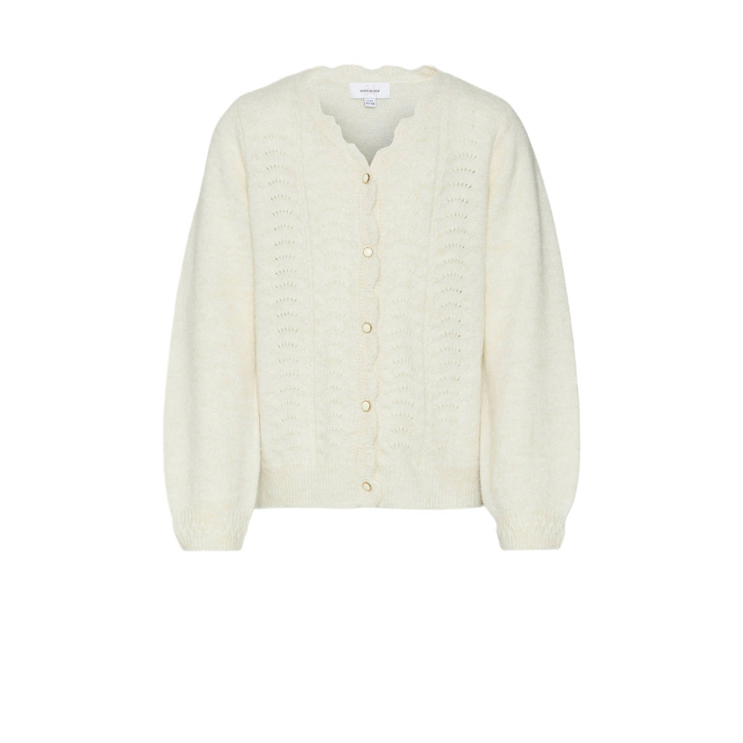 VERO MODA GIRL vest VMELEANOR ecru