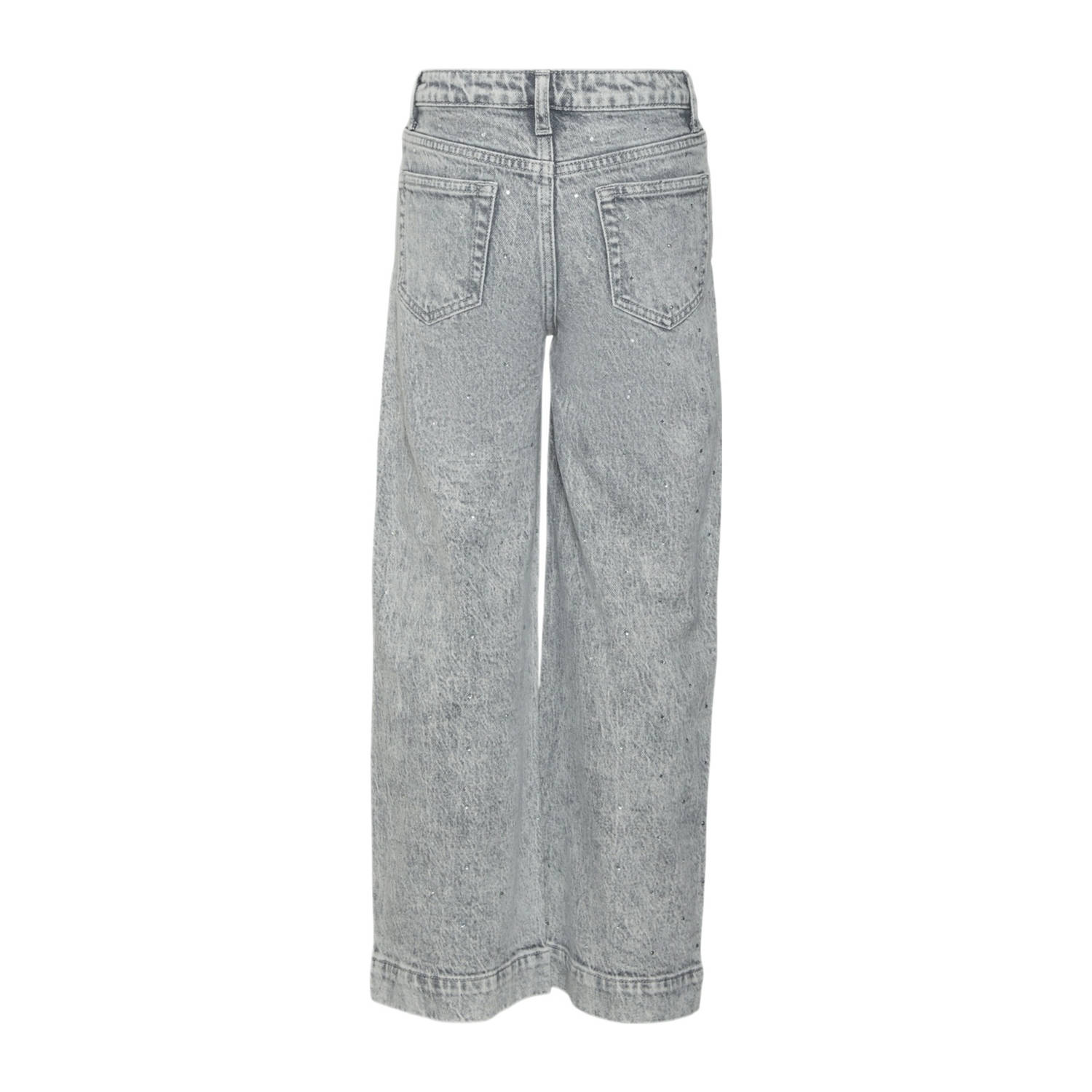 VERO MODA GIRL high waist wide leg jeans VMDAISY HR medium grey denim