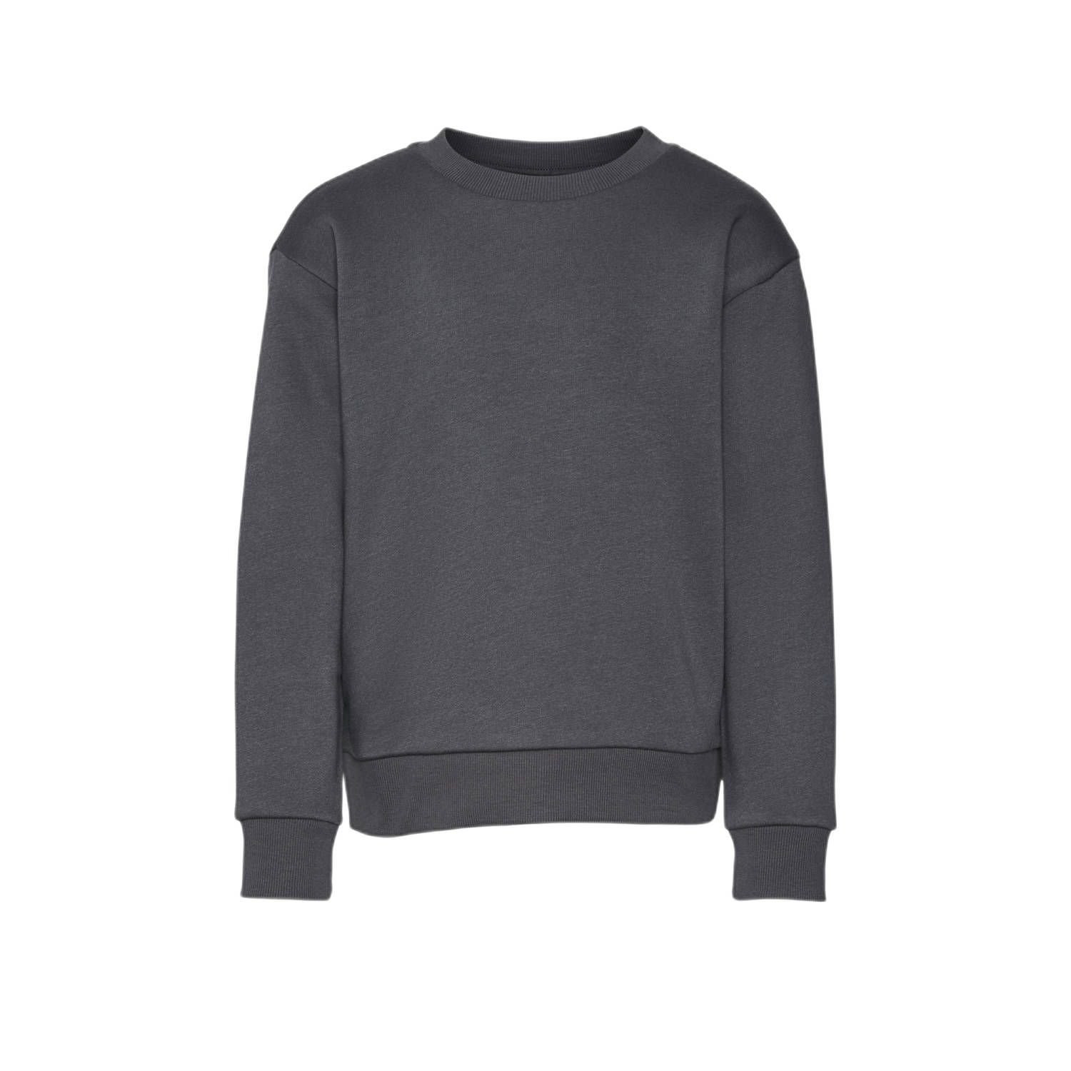 VERO MODA GIRL sweater VMBITTE MALY met backprint donkergrijs