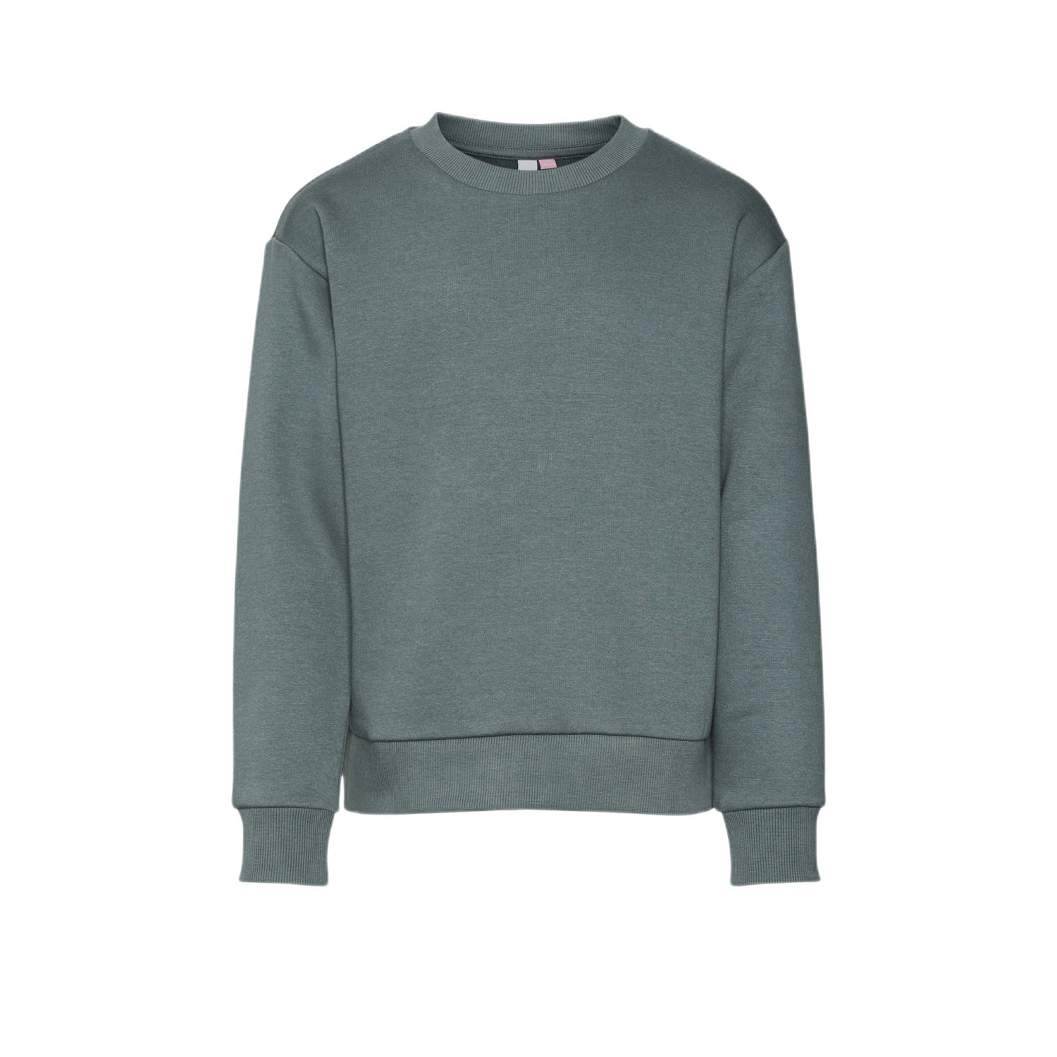 VERO MODA GIRL sweater VMBITTE MALY met backprint donkergroen