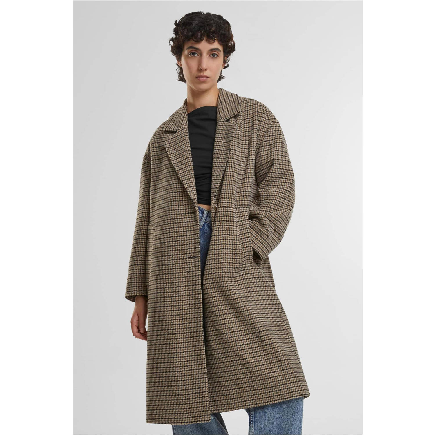 Urban Classics Curvy manteljas beige