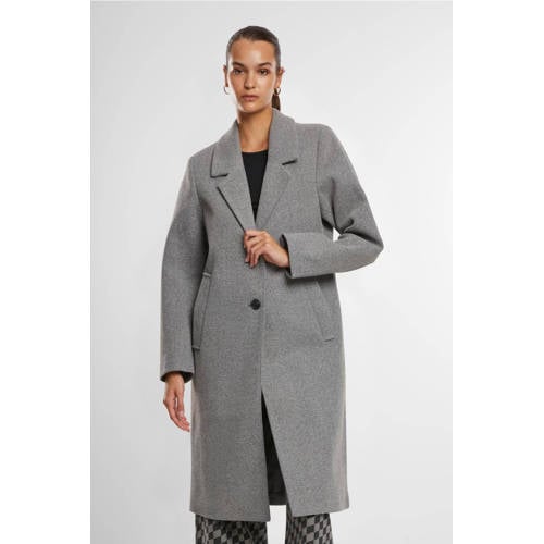 Urban Classics Curvy manteljas grijs melange afbeelding
