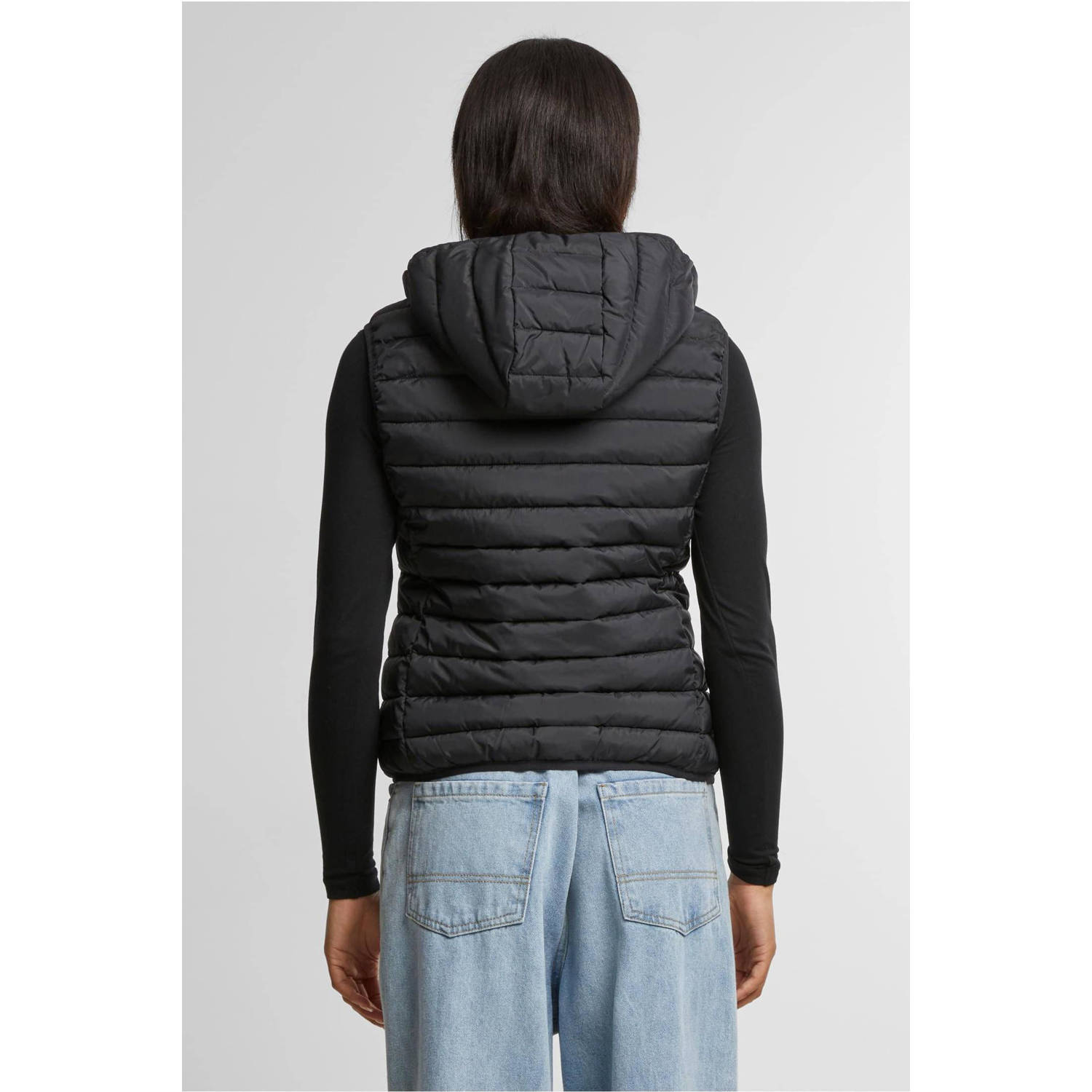 Urban Classics Curvy gewatteerde bodywarmer zwart