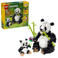 LEGO Creator 3in1 Wilde dieren: pandafamilie speelset 31165