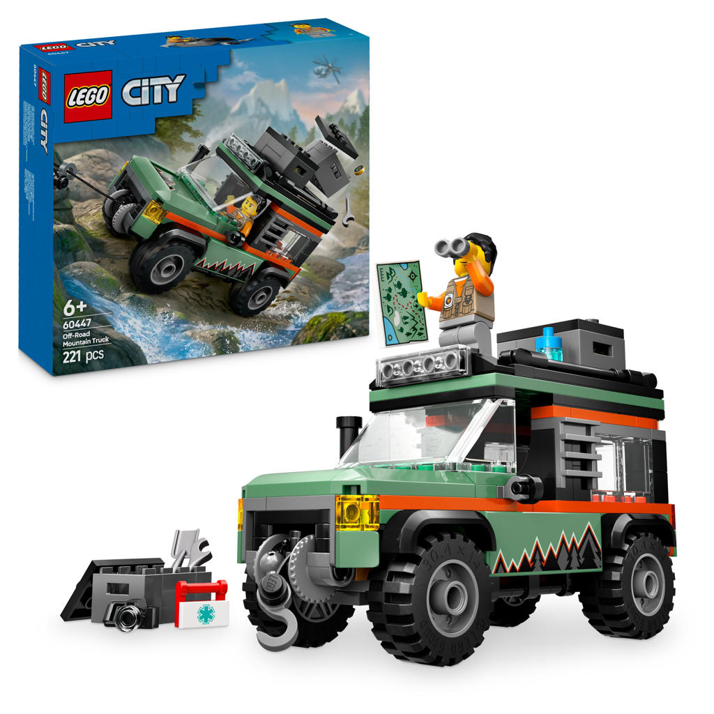 LEGO City 4x4 terreinwagen voor in de bergen 60447