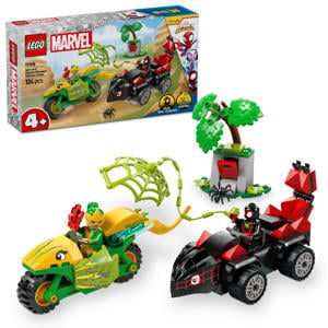 Spidey en zijn geweldige vriendjes Spin en Electro achtervolging met dinosaurusvoertuigen 11198