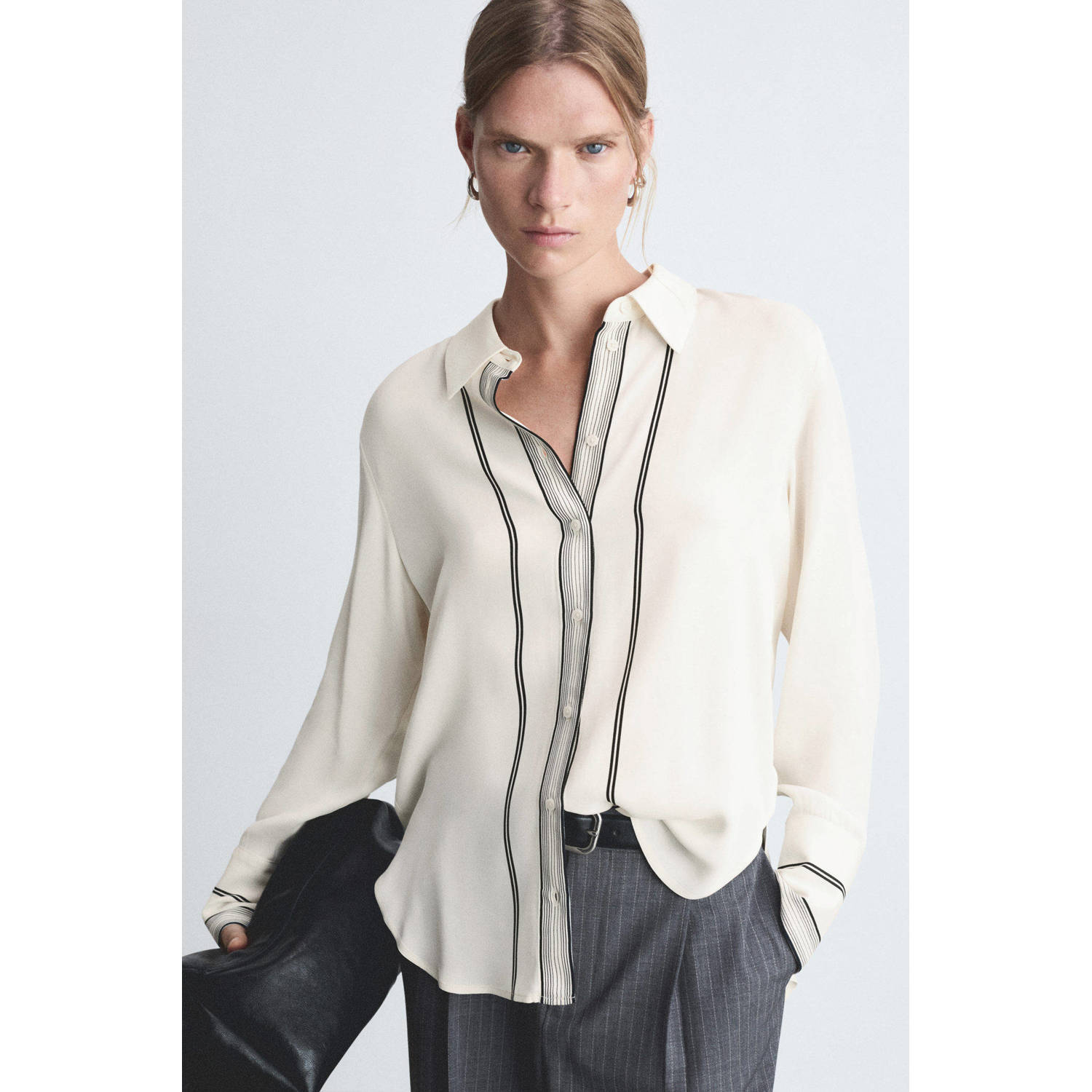 Mango blouse ecru