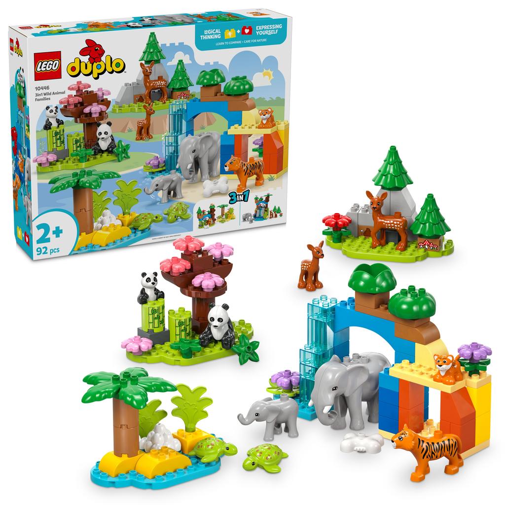 LEGO DUPLO Stad 3-in-1 families van wilde dieren 10446