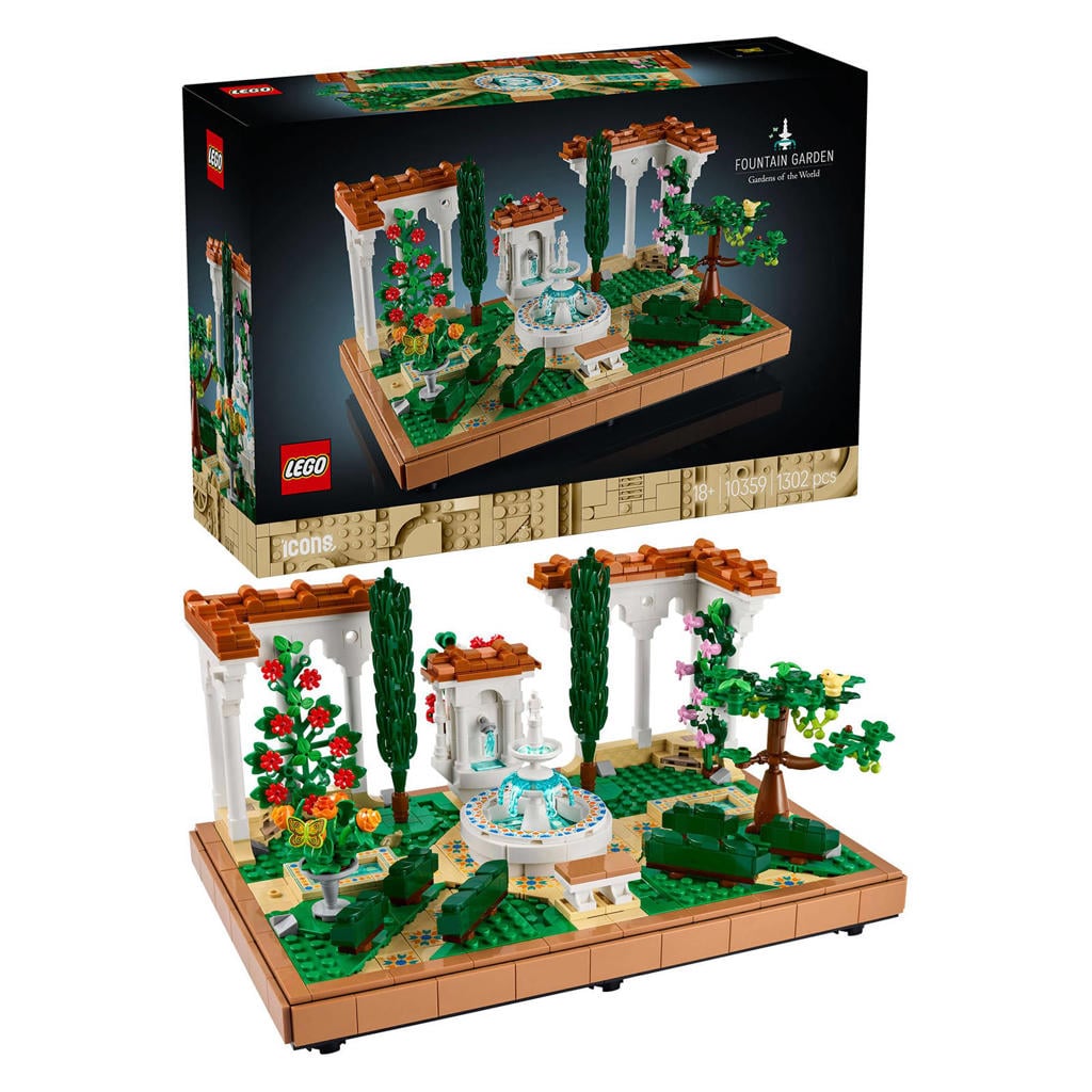 LEGO Icons Tuin met fontein 10359